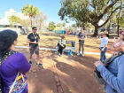 Nesta primeira edição, o walking tour (passeio a pé) foi organizado, especialmente, para o grupo que participou do curso Descubra Campo Grande