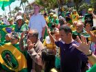 Manifestação em apoio a Jair Bolsonaro em Brasília no domingo, 31 de agosto de 2025.