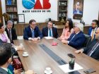 Presidente do STJ faz visita institucional à OAB/MS e ouve as demandas da advocacia