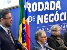 O presidente da Fiems, Sérgio Longen, durante a Rodada de Negócios BrasilChile, em Campo Grande, que discutiu os avanços da Rota Bioceânica.