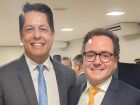O advogado Fernando Duque Estrada ao lado do presidente da OAB/MS, Bitto Pereira, durante a nomeação para a coordenação da ESA/MS no interior.