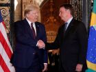 O presidente dos Estados Unidos, Donald Trump e o ex-presidente Jair Bolsonaro.