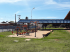 Academia ao ar livre no Parque Tarsila do Amaral, no bairro Vida Nova, em Campo Grande, que passa por reformas com prazo de entrega adiado para novembro de 2025.