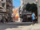 Ataque israelense atinge prédio na Cidade de Gaza 