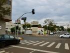 Novo semáforo instalado no cruzamento entre as ruas Barão de Melgaço e Padre João Crippa, no Centro de Campo Grande.