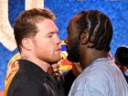 NEW YORK, NEW YORK - JUNE 22: (L-R) Canelo Alvarez and Terence Crawford onstage during Fanatics Fest NYC 2025 at Javits Center on June 22, 2025 in New York City.