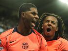 Marcus Rashford marcou duas vezes na vitória do Barcelona.