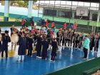 Apresentação da Banda Municipal de Paranhos em ginásio local; grupo será beneficiado com novos uniformes por meio de licitação