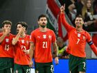 Cristiano Ronaldo comemora gol marcado por Portugal em vitória sobre a Hungria.