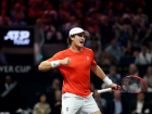 João Fonseca comemora ponto na Laver Cup 