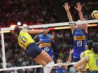 Brasil e Itália fizeram duelo de alto nível de competitividade em Bangkok, na Tailândia.