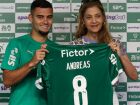 Andreas Pereira e a presidente do Palmeiras, Leila Pereira