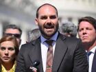 Eduardo Bolsonaro, no YouTube, onde criticou perfil político de Tarcísio de Freitas