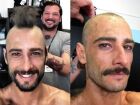 Rodrigo Santoro precisou raspar a cabeça para interpretar Xerxes em '300' 