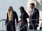 Erika Kirk com o vice-presidente JD Vance e a vice-primeira-dama Usha Vance após a morte de Charlie Kirk