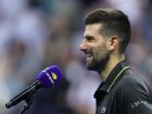 Djokovic durante coletiva no US Open; sérvio afirma que pode ser mentor de João Fonseca