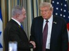 O presidente dos Estados Unidos, Donald Trump, recebe na Casa Branca o primeiro-ministro de Israel, Benjamin Netanyahu. 