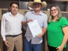 Reinaldo de Andrea, presidente da câmara, Haley Augusto de Sá Lima;,diretor geral palamentar e Franciane Nogueira, contadora.