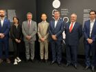 Legenda: Eduardo Riedel com autoridades do Brasil e Japão durante apresentação da Rota Bioceânica na Japan House São Paulo..