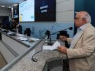 Victor Yazbek, coordenador do CVV em Campo Grande, durante fala na Câmara Municipal no encerramento do Setembro Amarelo.