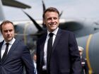 O ministro da Defesa Sébastien Lecornu, e o presidente Emmanuel Macron em Paris.
