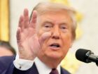 Imagem mostra presidente dos EUA, Donald Trump, durante um evento na Casa Branca.