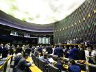 Plenário da Câmara dos Deputados durante sessão do Congresso.