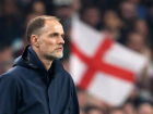 O técnico Thomas Tuchel em jogo da Inglaterra 