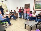 O deputado estadual Roberto Hashioka (União Brasil) se reuniu com o prefeito de Bandeirantes, Celso Abrantes (PSD), o vice-prefeito Marinho Serpa (PL), secretários e alguns vereadores.