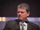 O governador de São Paulo, Tarcísio de Freitas (Republicanos)  