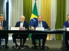 O presidente Luiz Inácio Lula da Silva participou nesta quinta-feira (16) da primeira reunião do Conselho Nacional de Política Mineral (CNPM)