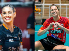 Capitãs Dani Lins e Camila Brait se encontram em coletiva no dia 17, em Campo Grande, antes da final da Supercopa de Vôlei Feminino.