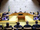 Ministro presidente do Supremo Tribunal Federal, Edson Fachin, presidindo sua primeira sessão plenária na Corte. 