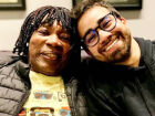 O cantor Milton Nascimento junto com o filho,Augusto Kesrouani Nascimento