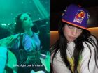 Billie Eilish foi puxada por um espectador durante show em Miami, mas continuou a apresentação após o susto.