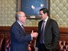 O chanceler Mauro Vieira se reuniu nesta quinta-feira com o secretário de Estado norte-americano, Marco Rubio, na Casa Branca, em Washington.