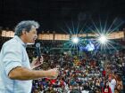 O ministro Fernando Haddad fala durante encontro com os alunos da Rede de Cursinhos Populares (CPOP no Ginásio Adib Moysés Dib em São Bernardo do Campo 