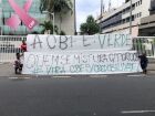 Torcedores do Flamengo protestaram na porta da CBF antes de jogo contra o Palmeiras