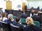 Plenário do Tribunal do Júri de Iguatemi durante solenidade de instalação da 2ª Vara da Comarca