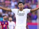 Bellingham comemora o gol da vitória no Bernabéu; Real Madrid encerra tabu e amplia vantagem na liderança da La Liga.