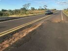 Legenda da foto: Buracos no km 164 da MS-345 coloca em risco motoristas e afeta rota turística entre Bonito e Anastácio