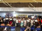 Formatura do curso de costura da Funtrab