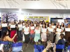 Formatura do curso de costura da Funtrab