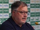 Anderson Barros, diretor de futebol do Palmeiras, em coletiva.