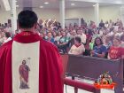 Fiéis lotam o Santuário para a celebração do novenário em honra a São Judas Tadeu, padroeiro das causas impossíveis.