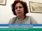 Carla Zambelli está presa em Roma, na Itália, desde o mês de julho 