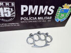 Adolescente de 16 anos é apreendido em Nova Alvorada do Sul com soco inglês; Polícia Militar encaminhou caso à Polícia Civil.