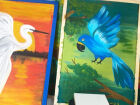 Exposição no Bioparque Pantanal apresenta obras criadas por crianças com deficiência inspiradas na fauna pantaneira