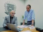 O deputado estadual Coronel David (PL) se reuniu com o secretário de Estado de Educação, Hélio Queiroz Daher