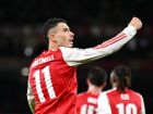 Gabriel Martinelli comemora seu gol 